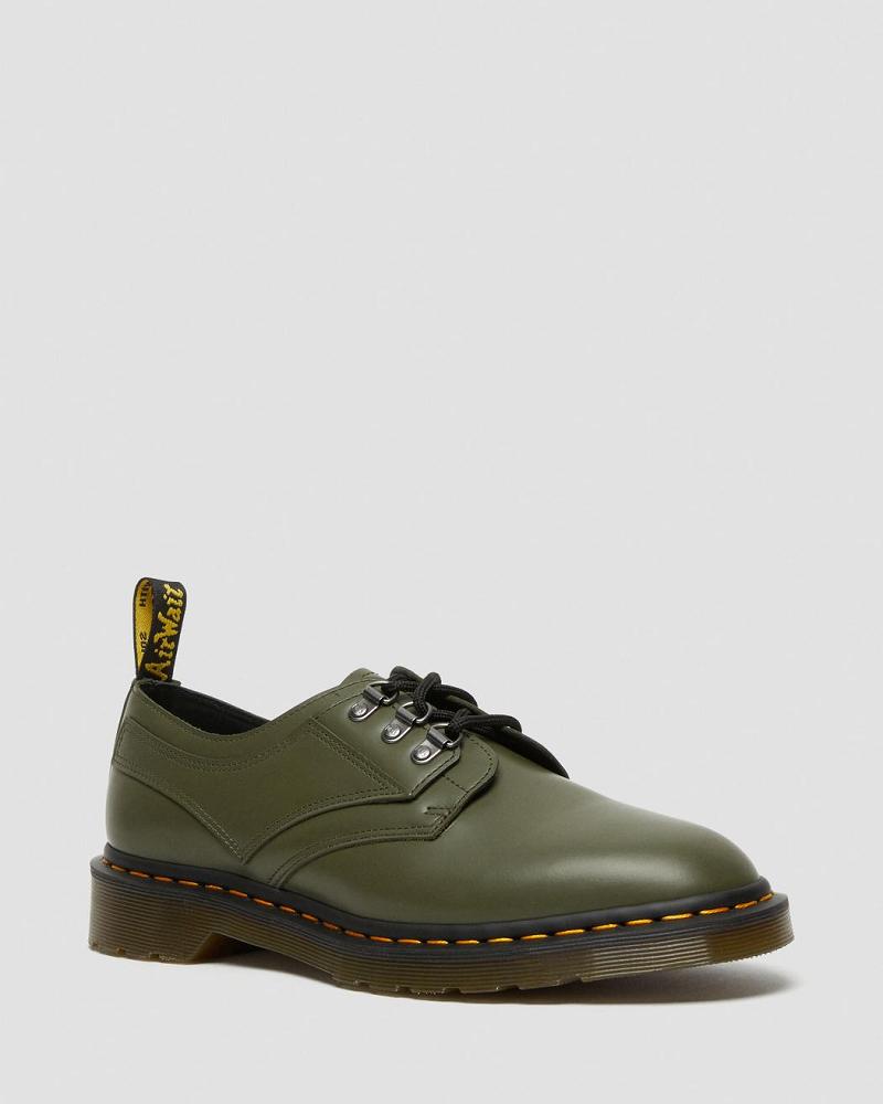 Women\'s Dr Martens 1461 Verso Smooth Leather Oxfords Shoes Green | AU 376QMA